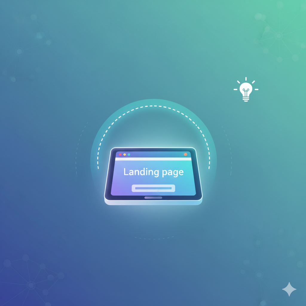 Ilustración de una Landing Page con Alta Conversión